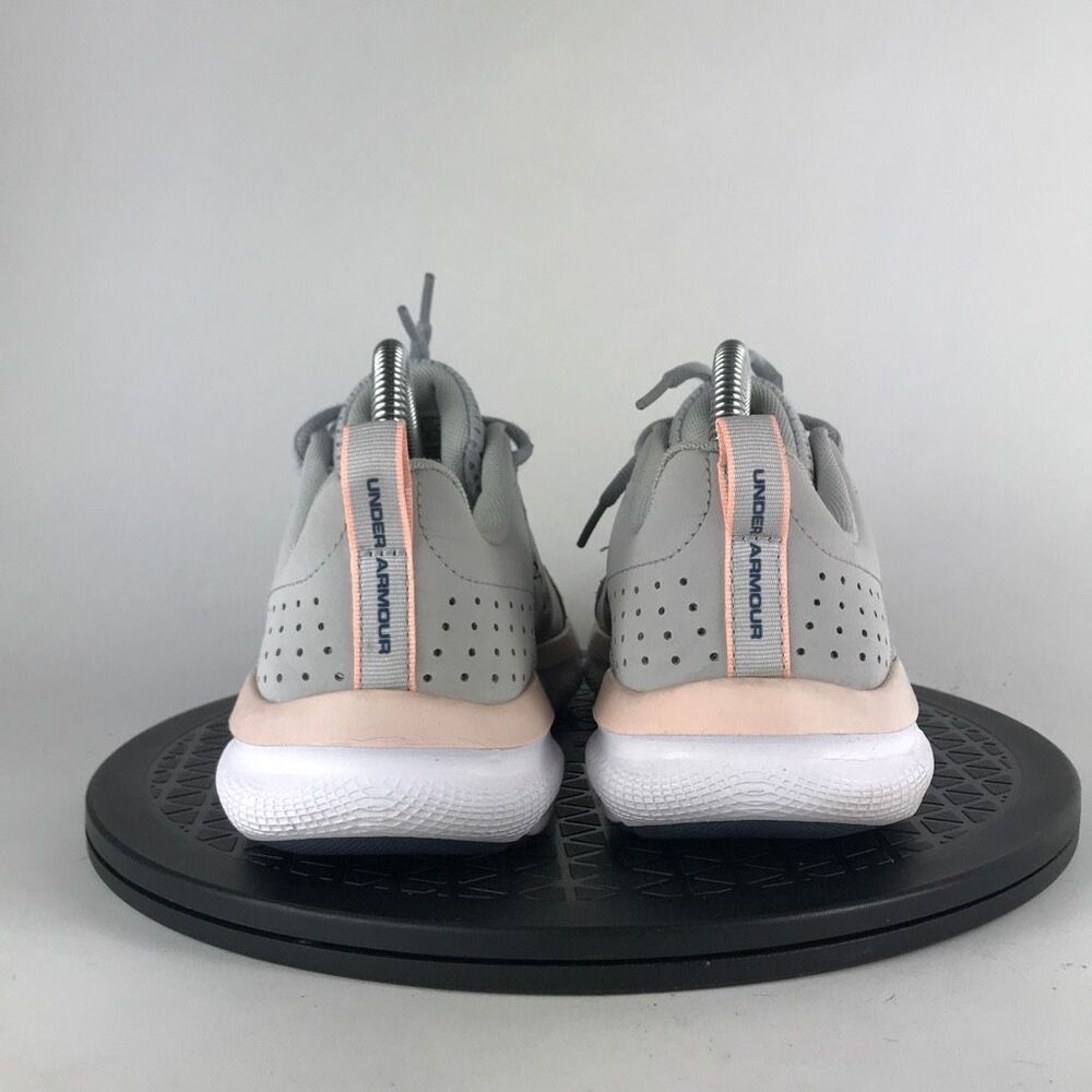Under Armour Charged Assert 8 Gray/Pink Running Shoes 3021972-105 Women Size 9.5 - Picture 6 of 12
